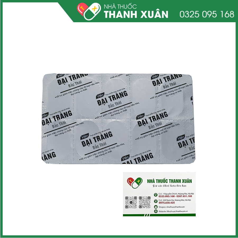 Đại Tràng Bắc Thái viên uống hỗ trợ triệu chứng của rối loạn tiêu hóa, đại tràng co thắt